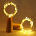 thumbnail image 3 of Redempat 10x Wine Bottle Lights With Cork Creating Warm And Inviting Atmosphere In Any Setting Wide green 1Set, 3 of 6