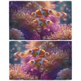 thumbnail image 2 of BZSMCE Set of 2 Pieces Window Curtains In Coral Clownfish Pattern 57x24in/57x36in, 2 of 9