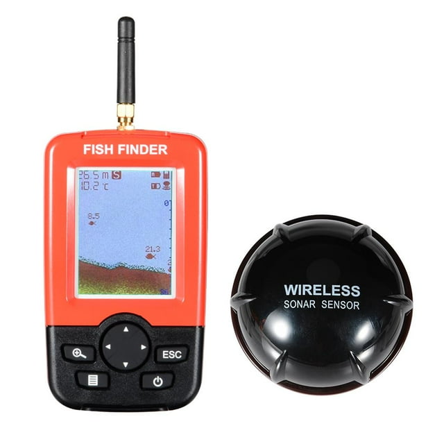 ziyahi Portable Smart Portable Fish with Wireless Sonar Sensor Sounder for Lake Sea Fishing Finders