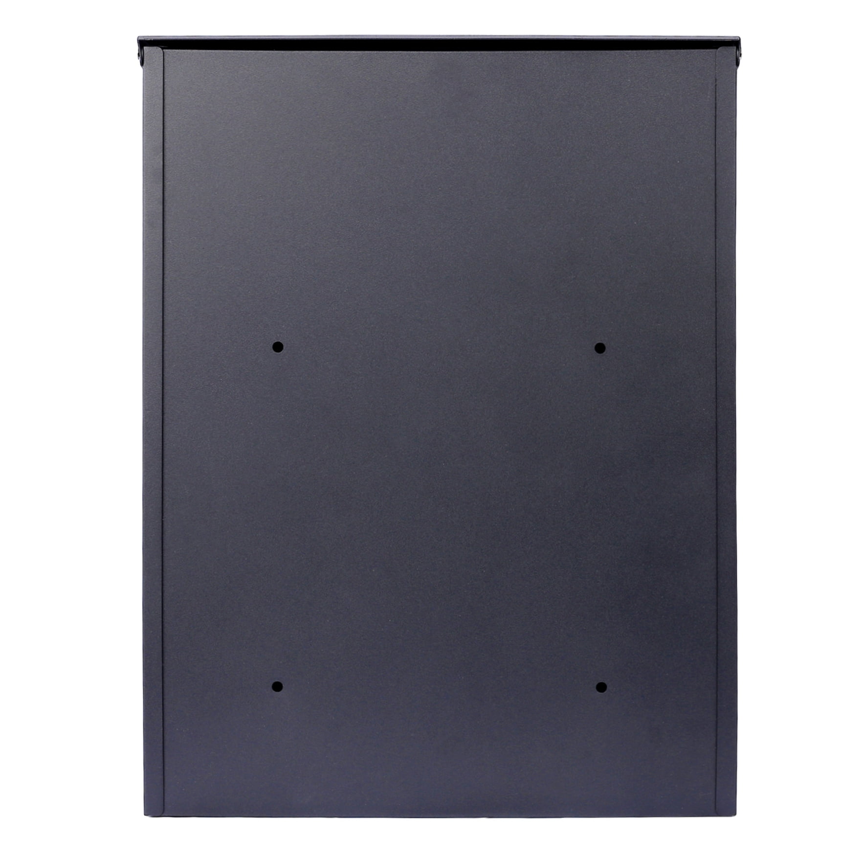 Package Delivery Box, Large Mailbox, Galvanized Steel Lockable - Outdoor Secure Parcel Drop Box for Porch, Curbside, Black