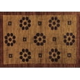 thumbnail image 1 of Ahgly Company Indoor Rectangle Abstract Brown Modern Area Rugs, 4' x 6', 1 of 4
