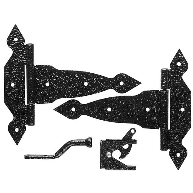 National Hardware N109-013 Kit de Porte de Lance Noire 8 Po.