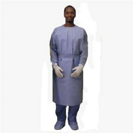- Convertors Procedure Gown Non-Sterile, Universal, Blue, Tri-Layer SMS Fabric, Pack of 10