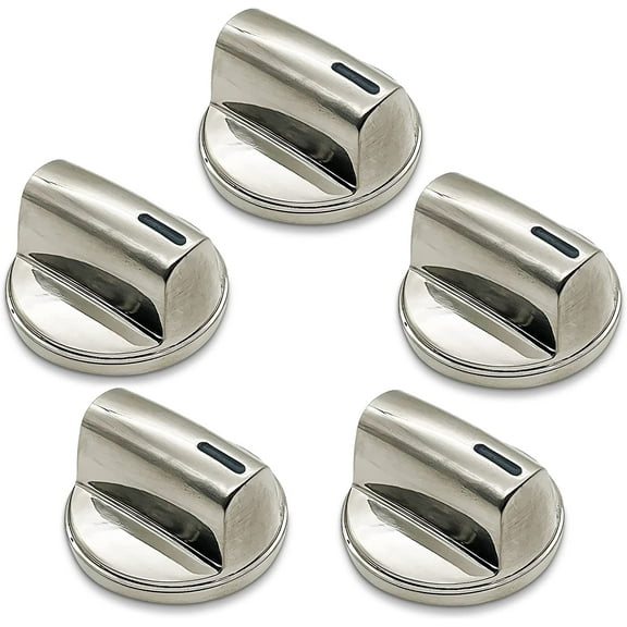 Whole Parts Gas Cooktop Knob Kit (5 Pieces) Part #00654043 - Replacement and Compatible With Some Bosch Burners/Ranges