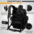 thumbnail image 4 of Bolsa de pañales SHARKMOUTH Military para hombre con cambiador negra, 4 of 8