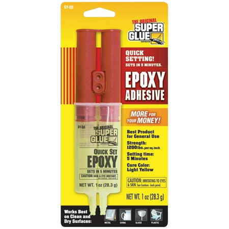 The Original SuperGlue SY-QS48 Epoxy Syringe (Best Solvent For Superglue)