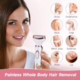 thumbnail image 1 of CNKOO 1 Ensemble Rasoirs Électriques pour Femmes 4 en 1 Rasoir Électrique pour Femmes Bikini Aisselle Poils Pubiens Sans Fil Rechargeable Portable Tondeuses de Bikini pour Femmes, 1 of 8