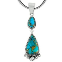 Matrix Turquoise Jewelry Necklace for Women Sterling Silver 925 | Turquoise Network | P3061-C84-SST20
