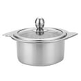 thumbnail image 4 of MERRYHAPY 1pc Stainless Steel Hot Pot For Induction Cookers Food Grade Stewpot With Lid For Cooking And Preparation, 4 of 8