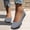 Grey, variant on Daolelai Women's Casual Shoes New Solid Color Round Toe Flying Woven Flat Shoes Women's Casual Breathable Hollow Knitted Lazy Work Shoes Ballet Shoes