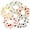 Heart Shape, variant on Scrunchies for Hair Women, 5PCS Bandana Scrunchy Hair Ties, Heart Shape