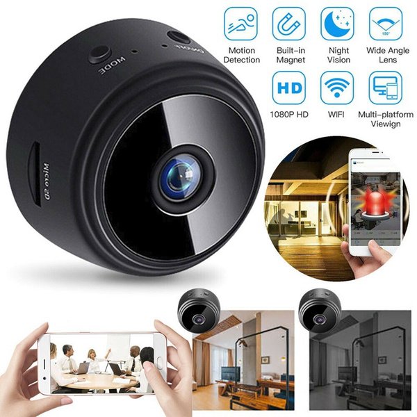 1080P HD Wireless Hidden Camera Video 150° Wide Angle Camera with Night Vision Indoor Use