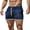 Blue, variant on Caqnni Men’s Linen Shorts Casual Drawstring Summer Beach Shorts(Navy,XXL)