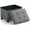 Gray, variant on Ornavo Home Storage Ottoman Small Rectangle Ottoman with Legs, Foot Rest Stool Seat, Load up to 600 LB, for Living Room, Bedroom, Home Office, Dorm - 12 x 16 x 12, Gray