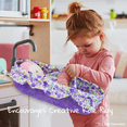 thumbnail image 5 of Lullaberry Cozy Dream Doll Bassinet - Baby Doll Portable Carrier - Fits for American Girl Dolls up to 18"(46cm) - Soft Pillow & Safety Buckle Included - Purple, 5 of 7