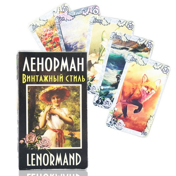 Tarot Cards Tarot Games Set Durable Tarot Cards Set for Fate Divination Fun Lenormand