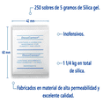 thumbnail image 2 of Gel de Sílice 5g 250pz Silica Gel Para Humedad DeseCamen SOBRES 5G, 2 of 2