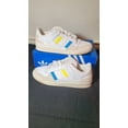 thumbnail image 1 of Ad-id-as Originals Forum Low Sneakers ID7962 White Blue Yellow Men's Size 11, 1 of 6