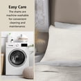 thumbnail image 7 of Mainstays Soft Velvet Pillow Sham, Standard, Off-White, 1 Pack, 7 of 7