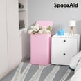 thumbnail image 2 of SpaceAid 110L Laundry Hamper with Lid, Large Tall Clothes Basket Bin, Pink, 2 of 6