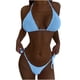 thumbnail image 1 of Cómodo Bikini sin espalda de color sólido para mujer Traje de baño de dos piezas Traje de baño Conjunto de ropa de playa OAVQHLG3B Store  lin121212, 1 of 4