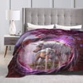 thumbnail image 6 of Unicorn Horse Magical Animal Blankets Flannel Blanket Throw Comfort Print Throw Blanket for Sofa Chair Bed Office 50"x40", 6 of 7