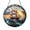 Acrylic 3.5 Inch, variant on Nautical Sailing Ship Round Glass Style Art, Ocean Boat Scene Decorative Circle Accent for Coastal Home Spaces