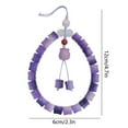 thumbnail image 3 of CxhicLuv Car Pendant, Auto Hanging Accessory, 4.7x2.4x0.4 Inch Weaving Rearview Mirror Pendant, Car Interior Decor Accessories, Decorate & Elevate Style, Car Owners, Business Users, Purple, 3 of 6