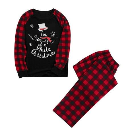 

TZNBGO Girls Clothes Women Family Matching Xmas Pajamas Set Women Kid Adult PJs Sleepwear Nightwearg