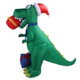 thumbnail image 1 of Decoration 6FT Inflatable Dinosaur Decoration with LED White Lights Blow Up Inflatable Christmas Decoration for Outdoor Party, 1 of 7