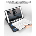 thumbnail image 5 of Aoub Keyboard Case for iPad 6th / 5th Generation 2018/2017 9.7 Inch, iPad Air / Air 2, Magnetic Detachable Wireless Bluetooth Folio Stand Rechargeable Keyboard Cover with Pencil Holder, Black, 5 of 8