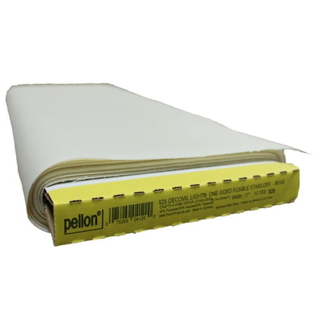Pellon 525 Decovil Light Fabric Stabilizer, off-White 17" x 10 Yards by the Bolt