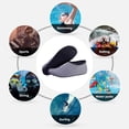 thumbnail image 3 of Fearlessin 1 Pair Beach Shoes Anti-skid Elastic Quick Dry Barefoot Socks Outside Comforatable Swim Underwater Diving Children Gray M, 3 of 6