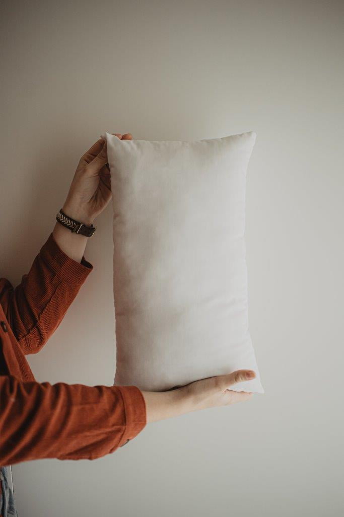 14x10 or 10x14 | Indoor Outdoor Hypoallergenic Polyester Pillow Economical Insert