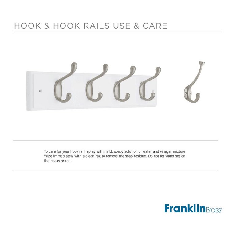 Franklin Brass Flared Tri-Hook, Polished Chrome, 1 pack, Packaging may Vary  - Robe Hooks 