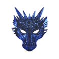 thumbnail image 4 of Máscara facial de Halloween Yinane Decoración de dragón azul para adultos y niños Cubierta facial, 4 of 8