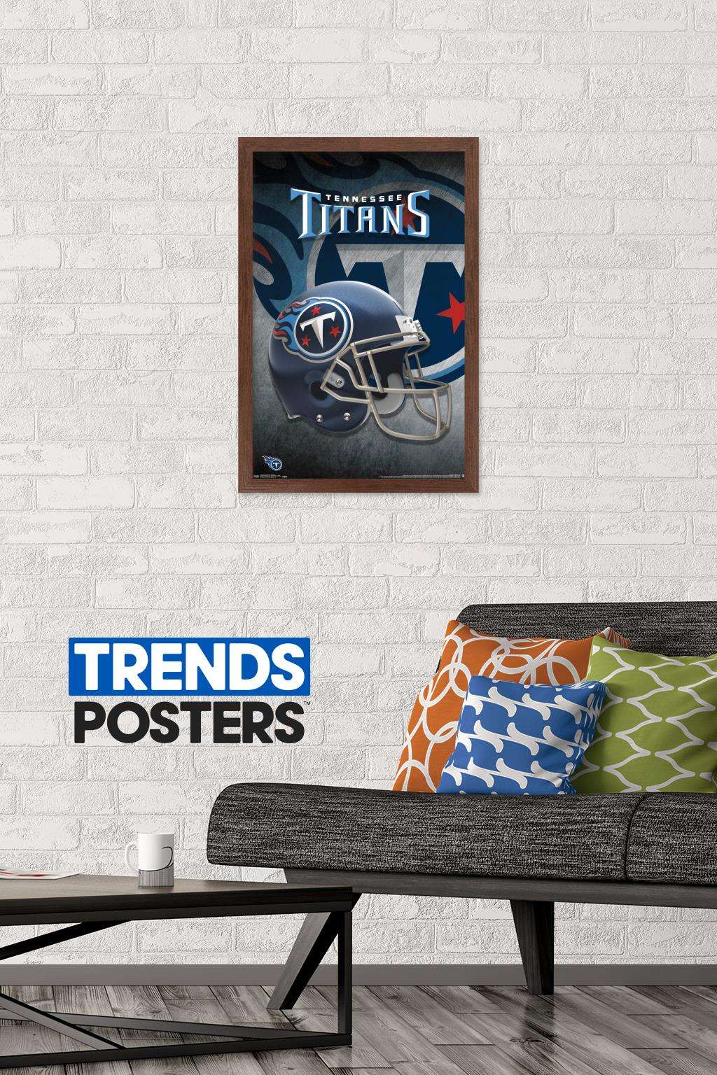 NFL Tennessee Titans - Helmet 18 Wall Poster, 14.725" x 22.375", Framed