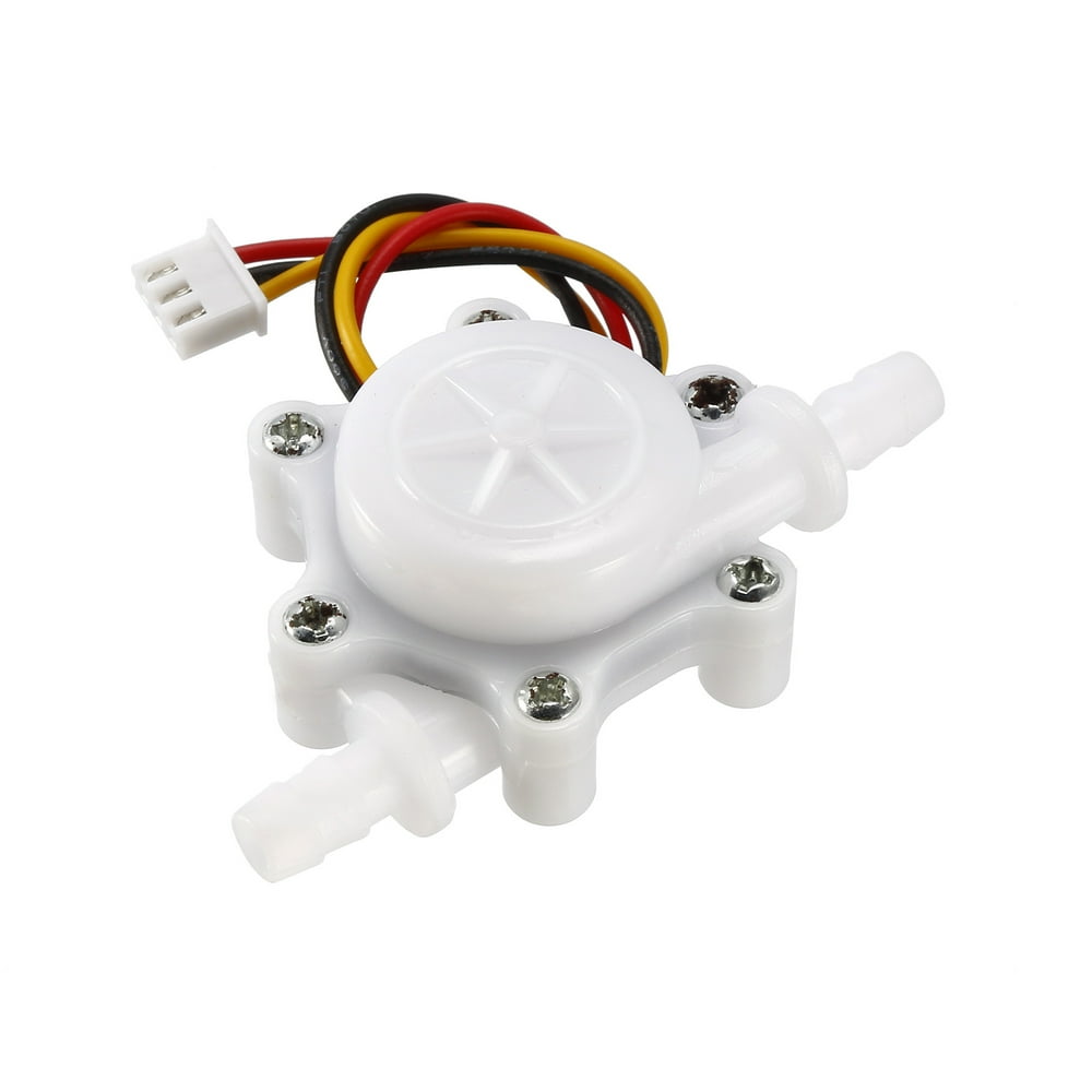 1/4in Hall Effect Liquid Water Flow Sensor Switch Flowmeter Meter DC 5V
