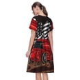 thumbnail image 2 of Bixox Robe d'Été à Manches Courtes pour Femmes Robe Ample Longueur Genou avec Poches-Tracteur, 2 of 7