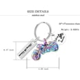 thumbnail image 2 of Motorcycle Cremation Urn Pendant Key chain, Stainless Steel Jewelry Memorial Ashes Keepsake Ashes Keepsake Urn Key Ring, 2 of 6