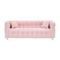 thumbnail image 5 of 80" Boucle Sofa Couch, Upholstered Tufted Cloud Couch with Pillows, Comfy Modern Deep Seat Sofa Couches Loveseat Sofa for Bedroom Living Room Office, Pink, 5 of 7