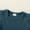 thumbnail image 4 of Tiny Cutey Baby Girl Dress Clothes Fall Long Sleeve Square Neck Solid Vintage Dresses Outfit Set for 3-4T, 4 of 8