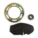 thumbnail image 1 of ENGRANE 42X13 CADENA 520HX102L SET ITALIKA DM 150 ROJA (18-21) RODA, 1 of 2