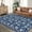 Blue, variant on 2'x6' Runner Rug Boho Floral Small Non-Slip Low Pile Throw Rugs for Entryway Kitchen Front Door Indoor Entrance Entry Kids Room Green