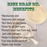 Rice Bran Oil Organic Carrier Unrefined Cold Pressed Virgin Raw Pure by H&B OILS CENTER 4 oz
