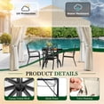 thumbnail image 5 of SUNCROWN 10' x 10' Outdoor Patio Canopy Gazebo with Mosquito Netting- Beige, 5 of 9