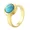 Gold Blue, variant on Men's Women's Stainless Steel Minimalist Trendy Sphere Multi-color Synthetic Turquoise Gemstone Promise Anniversary Gift Gold Green Size 11