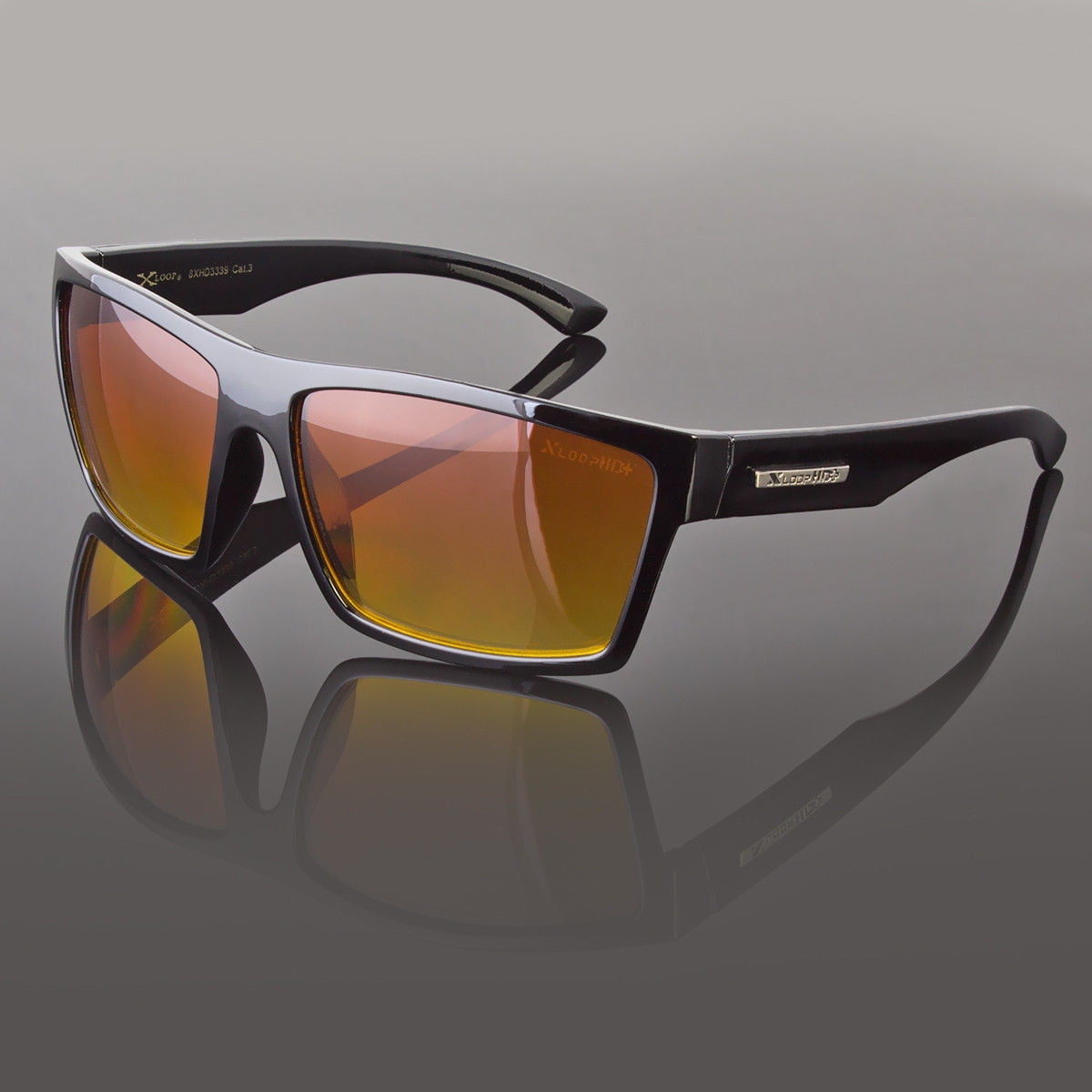 SPORT WRAP HD NIGHT DRIVING VISION HD SUNGLASSES ORANGE HIGH DEFINITION