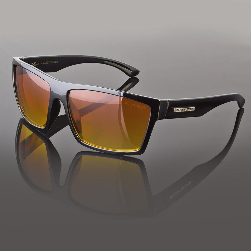 SPORT WRAP HD NIGHT DRIVING VISION HD SUNGLASSES ORANGE HIGH DEFINITION