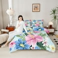 thumbnail image 4 of Homewish Tropical Flowers 2pcs Bedding Comforter Set for Teens Boys Girls,Chic Flowers Twin Comforter Sets,Spring Graden Breathable Bedding Set,Lightweight Room Decor, 4 of 8